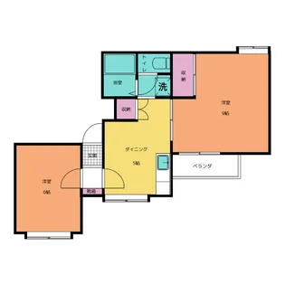 WEST VILLAGE 91【1階】の間取り