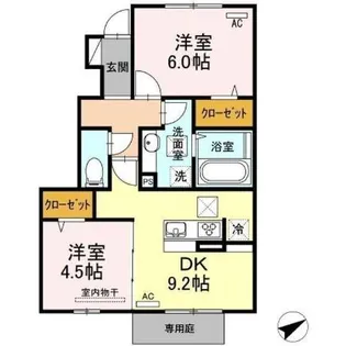 エトワール【1階】の間取り
