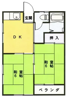 赤城ハイツII【2階】の間取り