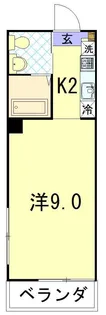 COCO今博多町【7階】の間取り