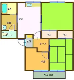 フレグランス真鍋【1階】の間取り