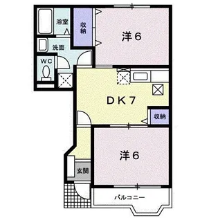 CHER YUNAGO【1階】の間取り