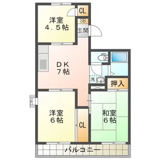 ハイマートエル【2階】の間取り