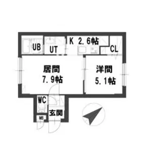 グランメール24-C【4階】の間取り