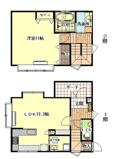 石川県金沢市子来町【一戸建】の間取り