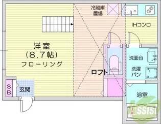エクシリア志波町【1階】の間取り