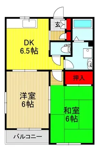 埼玉県川口市弥平1【アパート】の間取り