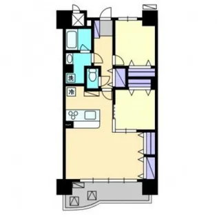 岡山県岡山市南区西市【マンション】の間取り