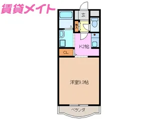 ハビテーション三石塚【1階】の間取り