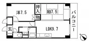 田部ビル【9階】の間取り