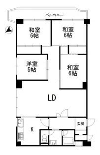 兵庫県芦屋市朝日ケ丘町【マンション】の間取り