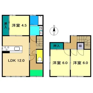 高知県高知市竹島町【一戸建】の間取り