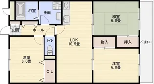 アルカザーレ国分西【5階】の間取り