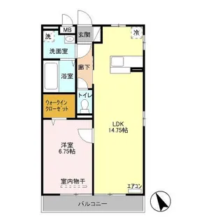 メゾンベール【3階】の間取り