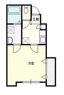 新潟県新発田市城北町2【アパート】の間取り