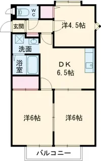 ヒルズソシア B【2階】の間取り