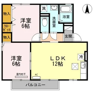 アルカディア A棟【1階】の間取り