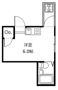 フラッツ太秦【2階】の間取り