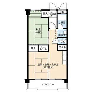 UR尾上【2階】の間取り