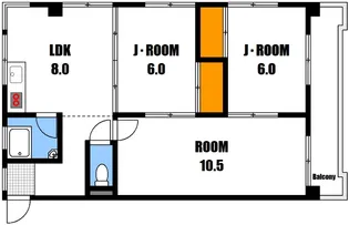サングリーン5【2階】の間取り