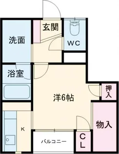 南町山岸ハイツII【2階】の間取り