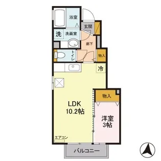 アーバンライフ・コート II【1階】の間取り
