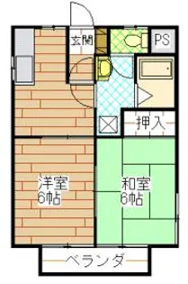 ラ・フォーレII【2階】の間取り