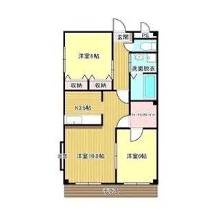 ラ・ネージュ【2階】の間取り