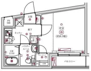 VERXEEDαAYASE【4階】の間取り