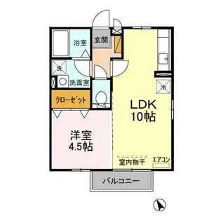 プラムロードII【2階】の間取り