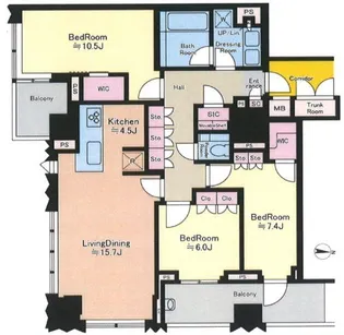 東京都千代田区富士見1【マンション】の間取り