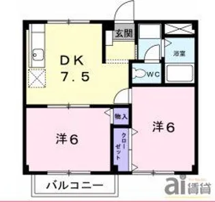 メゾン斉藤【1階】の間取り