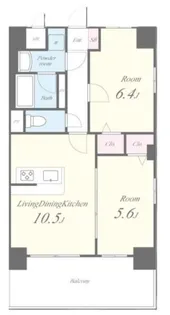 プローシュII【2階】の間取り