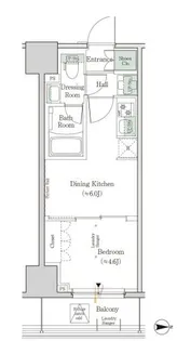 ワンルーフレジデンス新御徒町【7階】の間取り