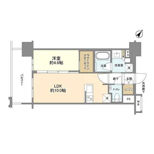 福岡県福岡市中央区清川2【マンション】の間取り