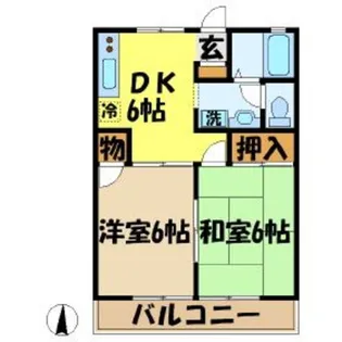 東京都多摩市和田【アパート】の間取り