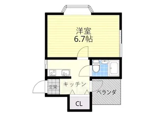 桃山ハイツ【2階】の間取り