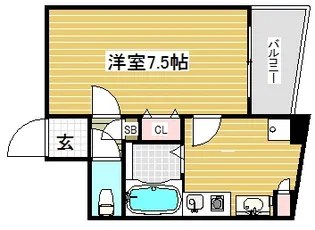 ラナップスクエア神戸県庁前【2階】の間取り