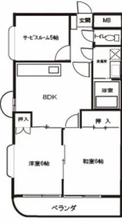 ハイツ76【2階】の間取り