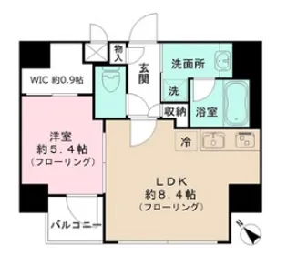 ペオニア月島【2階】の間取り