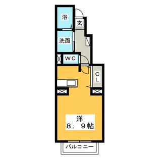 ガーデンハウスHIT II【1階】の間取り