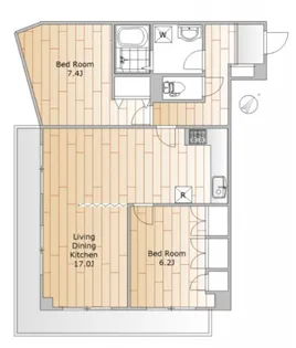東京都目黒区上目黒3【マンション】の間取り