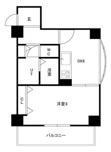 メゾンクレスト中島公園【6階】の間取り