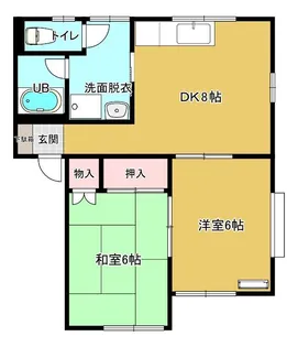 2DKの間取り画像