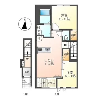 神奈川県足柄上郡開成町延沢【アパート】の間取り