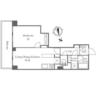 リバーシティ21新川【12階】の間取り