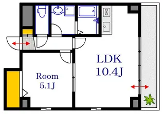 広島県広島市南区段原山崎3【マンション】の間取り