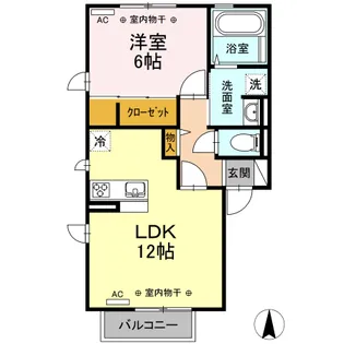 ロゼッタ B【2階】の間取り