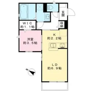 茨城県水戸市見川2【アパート】の間取り