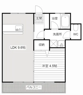 ビレッタ第一浜松【4階】の間取り